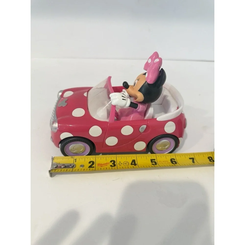 Minnie's Roadster Pink Polka Dot Plastic Convertible Car Toy Model 84761 Kids